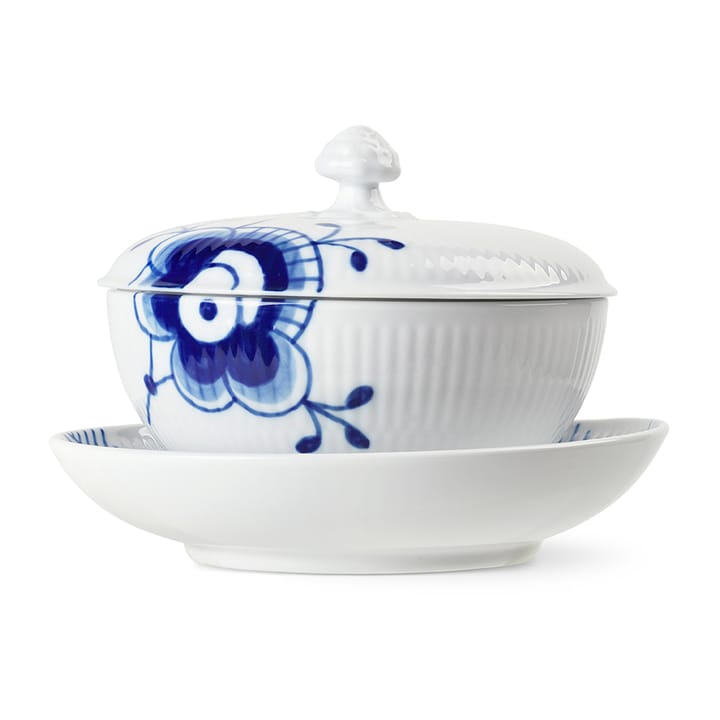 Blue Fluted Mega kulho kannella ja lautasella, 38 cl Royal Copenhagen
