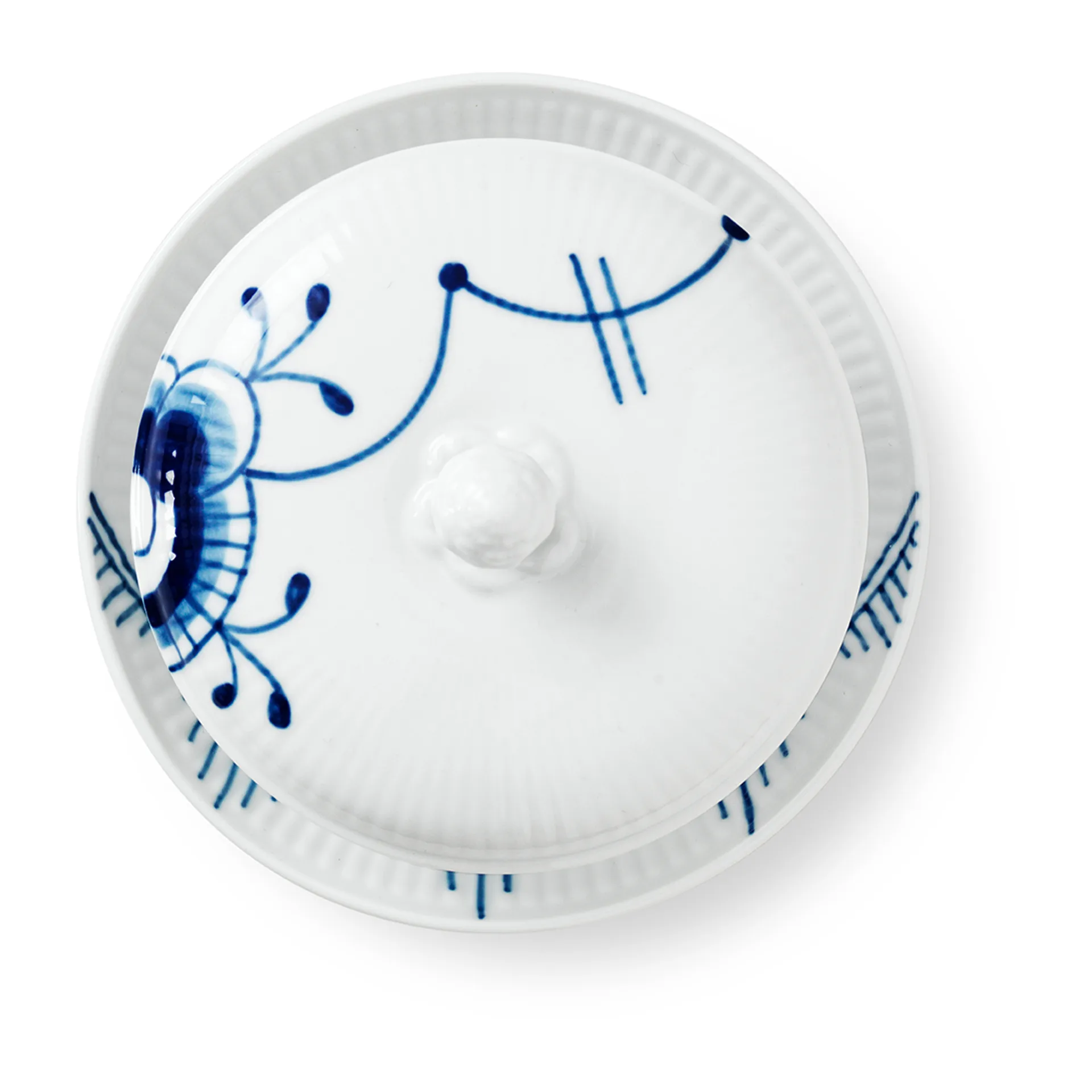 Blue Fluted Mega kulho kannella ja lautasella, 38 cl Royal Copenhagen