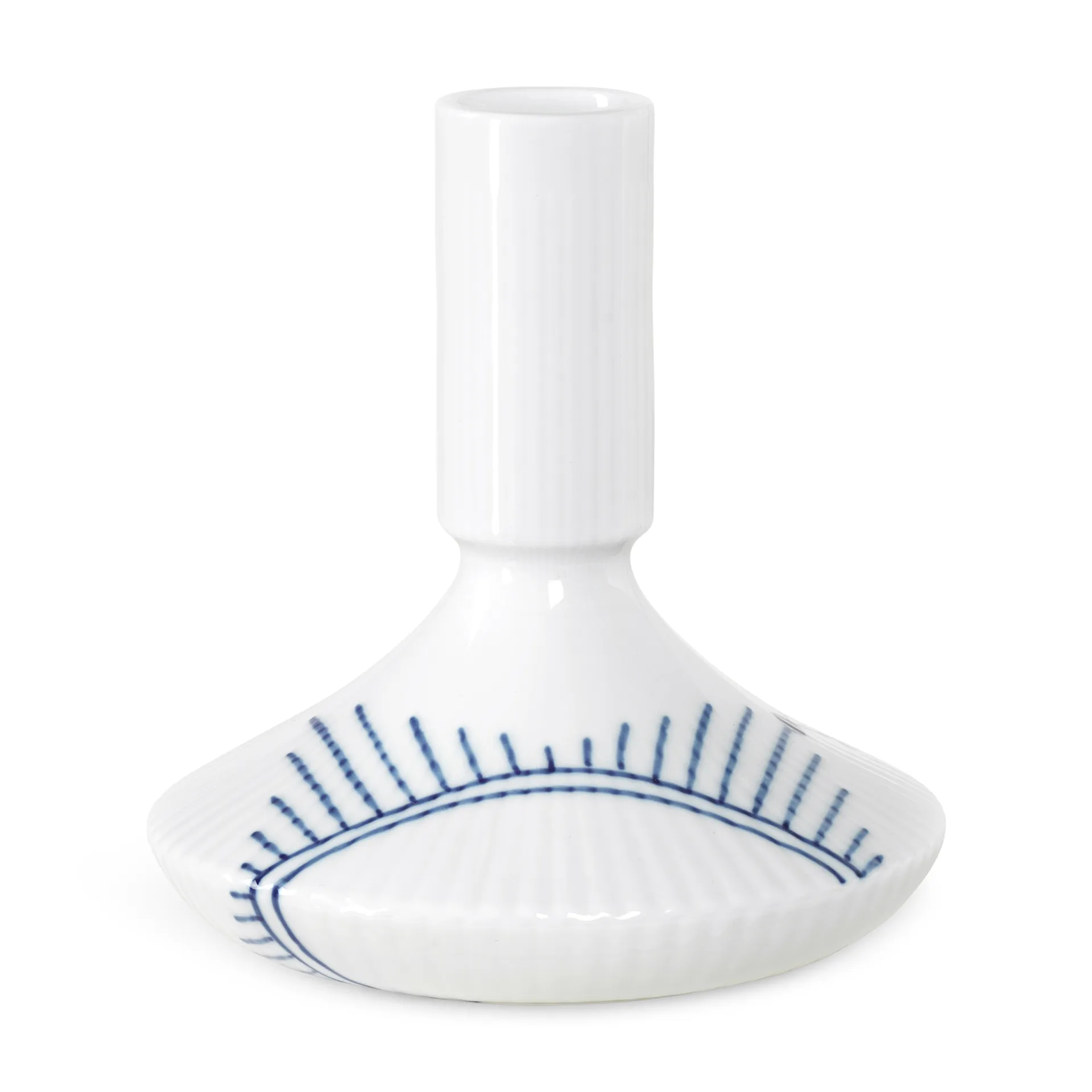 Blue Fluted Mega kynttilänjalka, 12 cm Royal Copenhagen