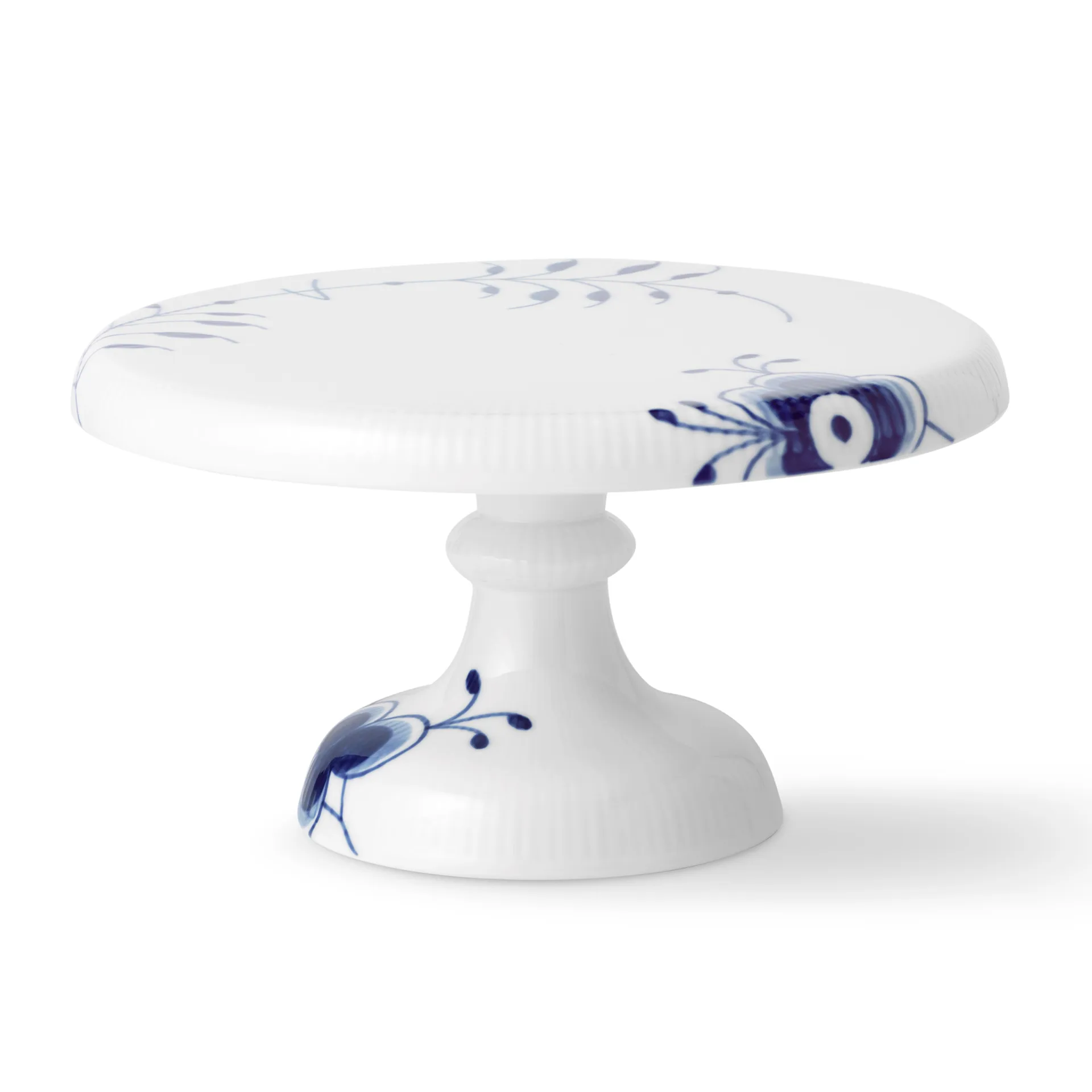 Blue Fluted Mega -lautanen jalalla, 23 cm Royal Copenhagen