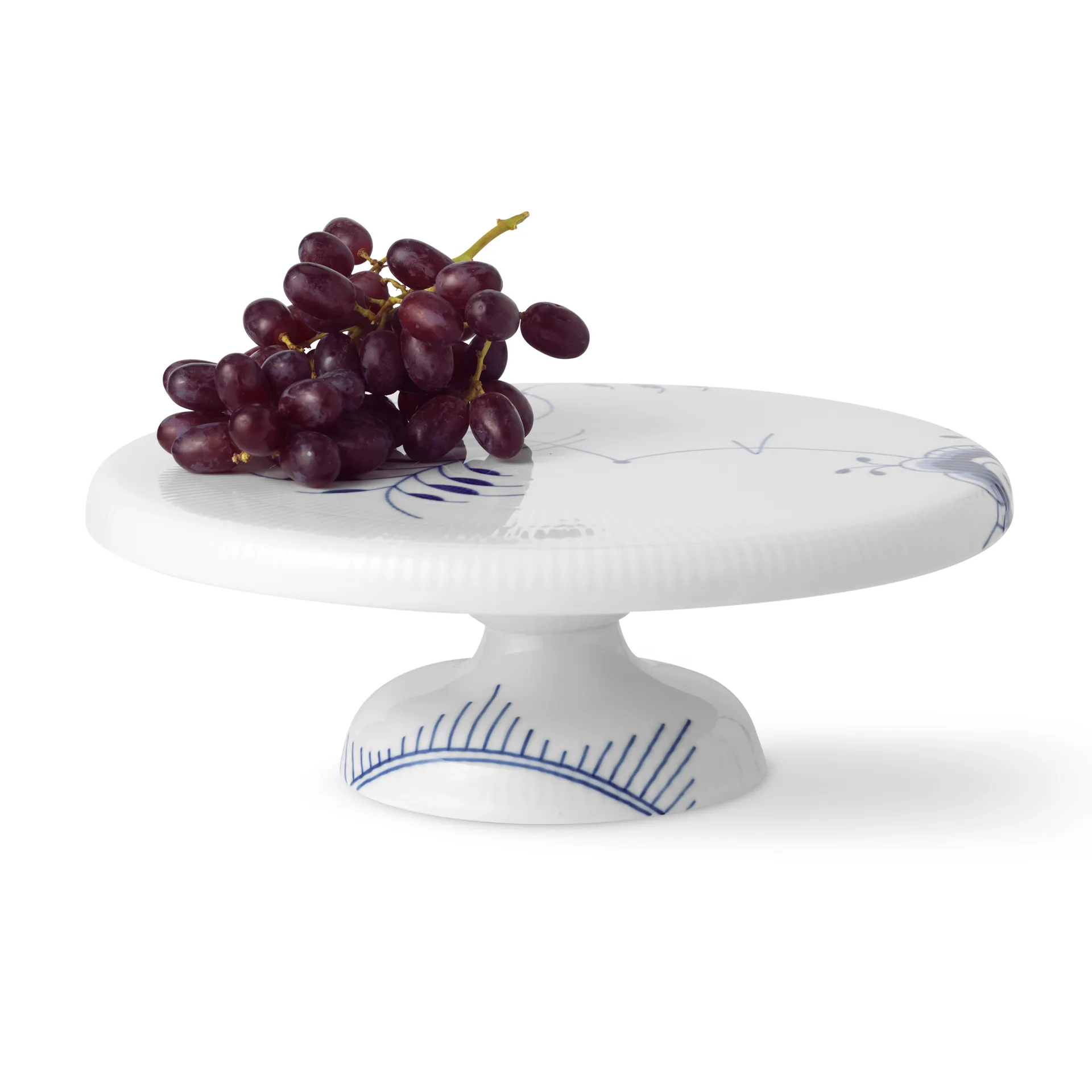 Blue Fluted Mega -lautanen jalalla, 29,5 cm Royal Copenhagen