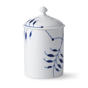 Blue Fluted Mega – purkki kannella - 16 cm - Royal Copenhagen