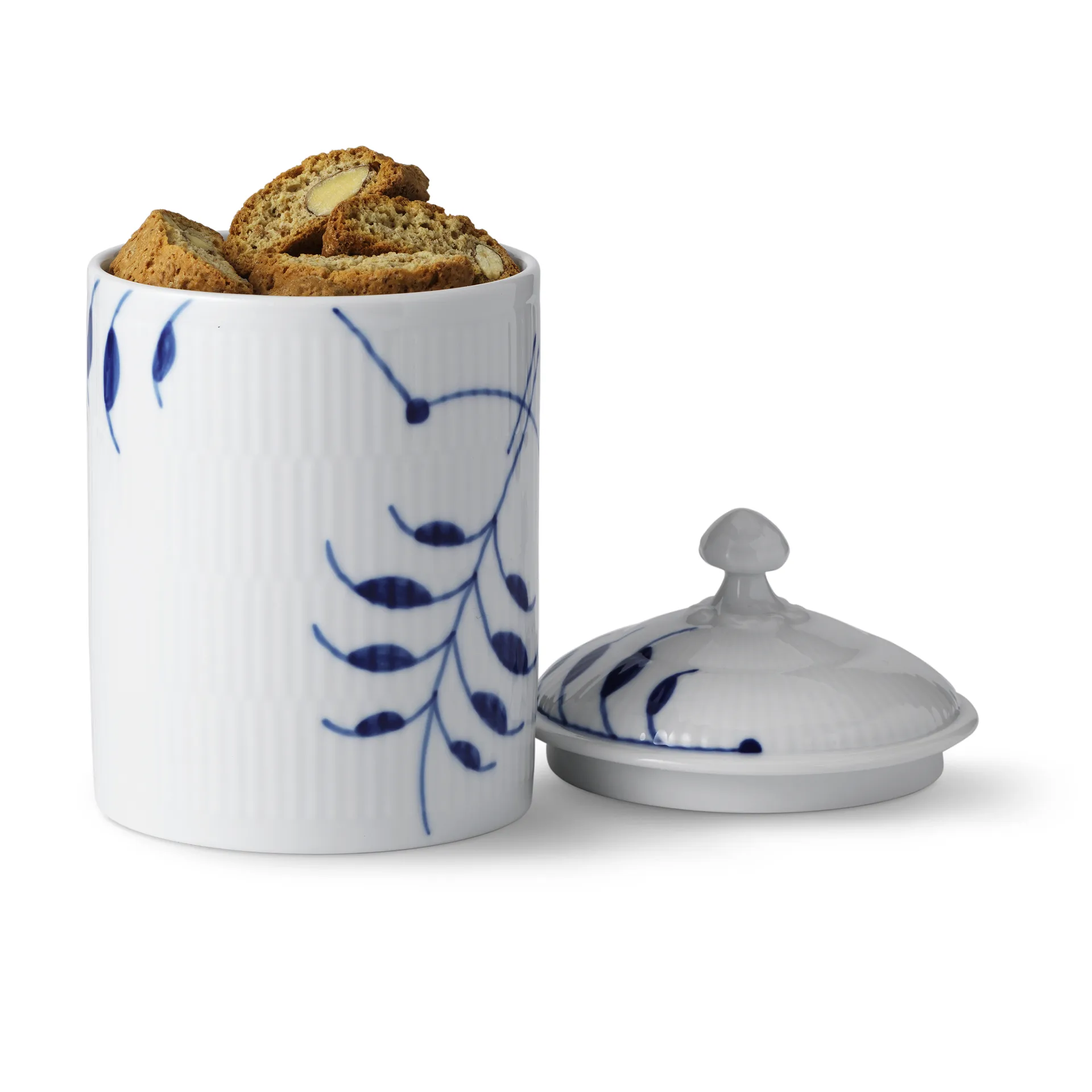 Blue Fluted Mega – purkki kannella, 16 cm Royal Copenhagen