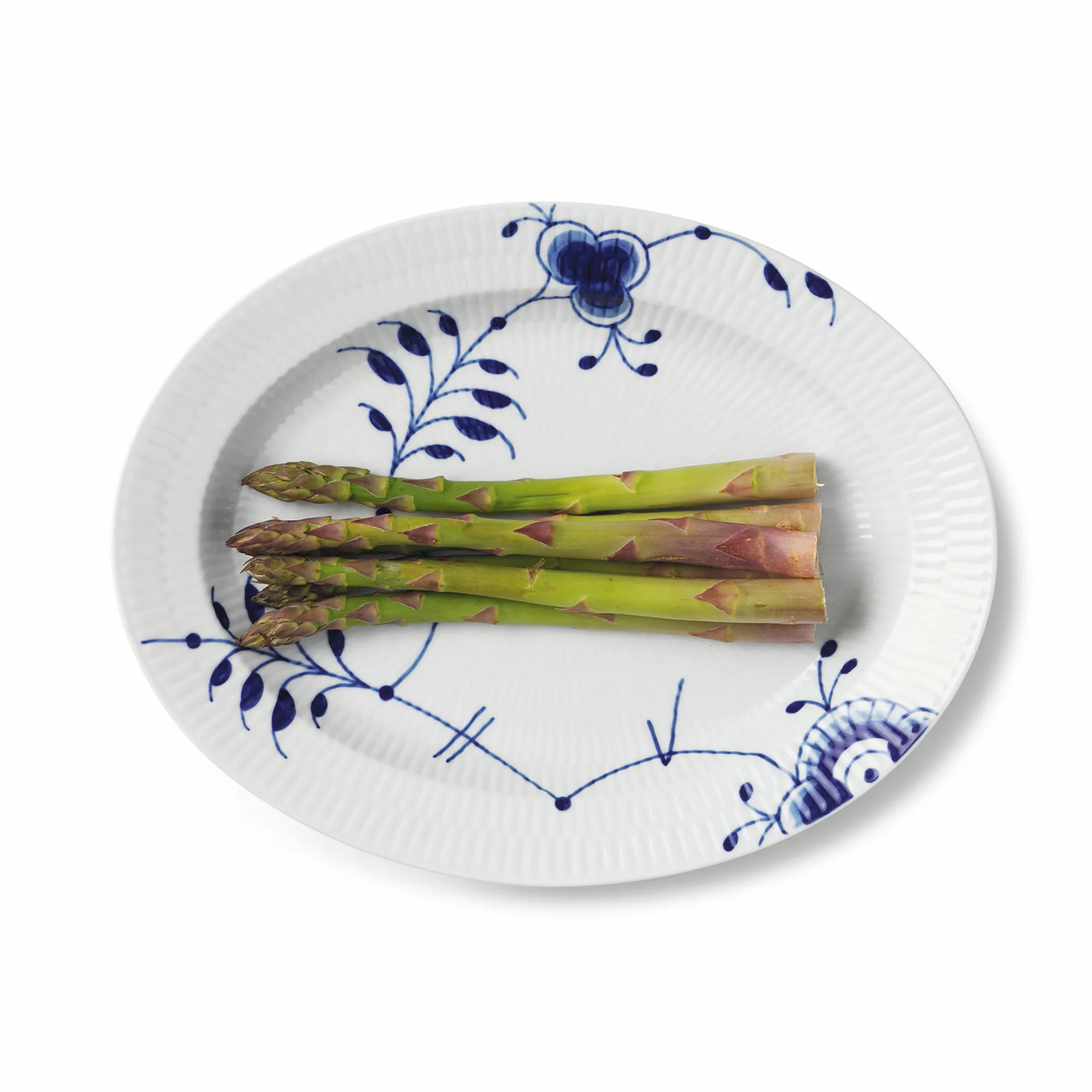 Blue Fluted Mega soikea lautanen, Ø 30,5 cm Royal Copenhagen