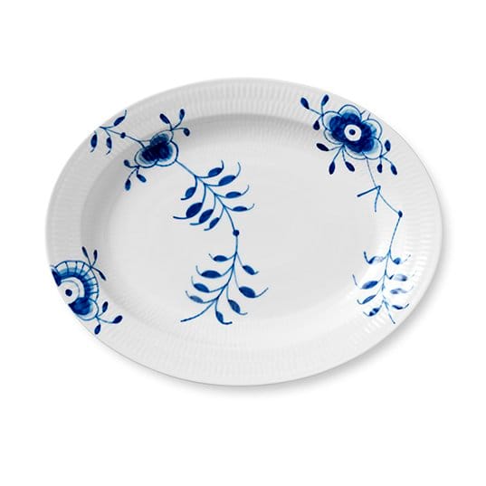 Blue Fluted Mega soikea lautanen, Ø 36,5 cm Royal Copenhagen