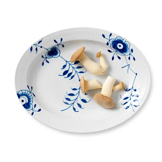 Blue Fluted Mega soikea lautanen, Ø 36,5 cm Royal Copenhagen