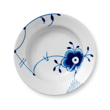 Blue Fluted Mega syvä lautanen - Ø 17 cm - Royal Copenhagen