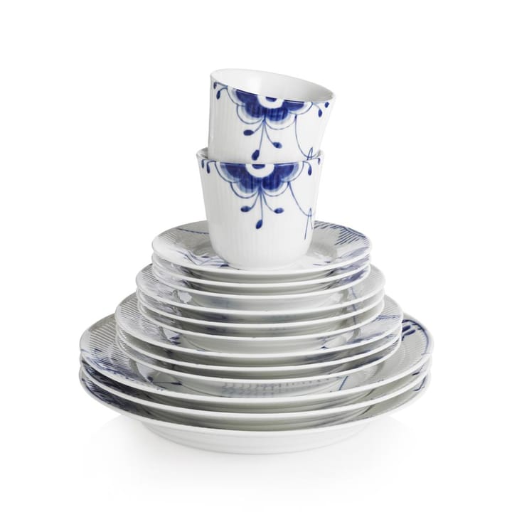 Blue Fluted Mega syvä lautanen, Ø 17 cm Royal Copenhagen