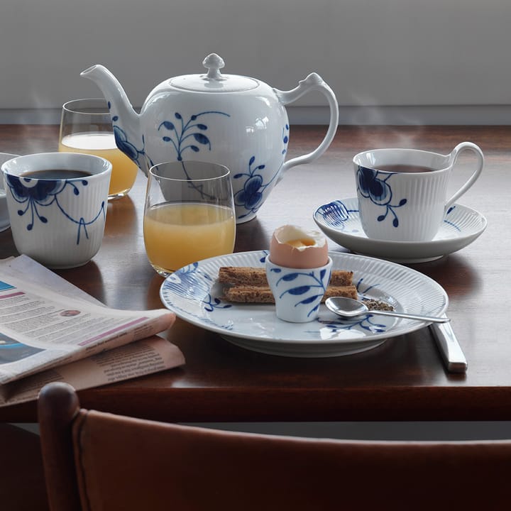 Blue Fluted Mega teekuppi ja aluslautanen, 25 cl  Royal Copenhagen