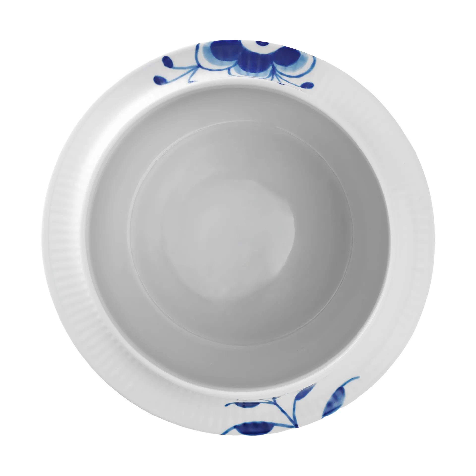 Blue Fluted Mega viinicooleri 21,5 cm, White-blue Royal Copenhagen