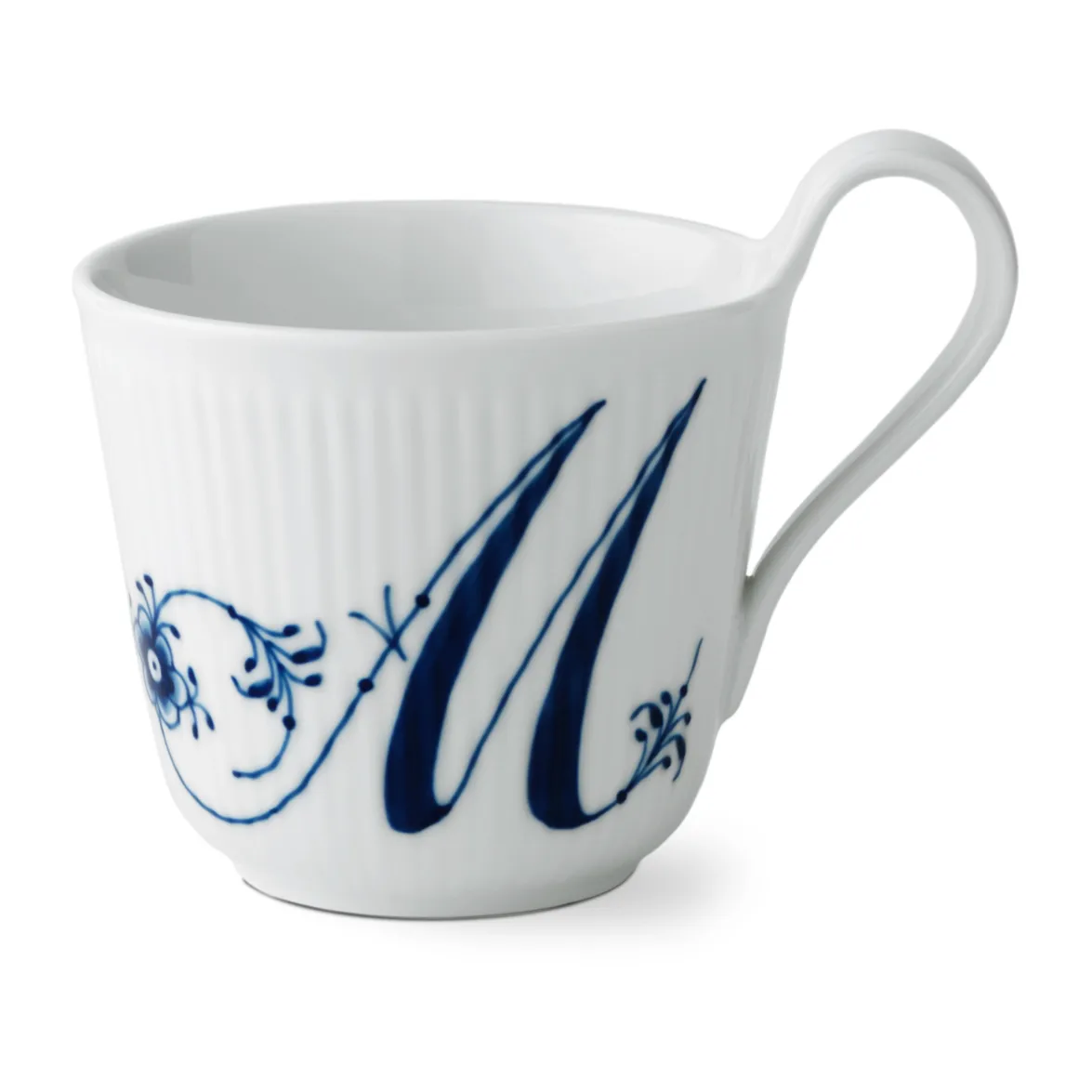 Blue Fluted Plain Alphabet -muki 33 cl, M Royal Copenhagen