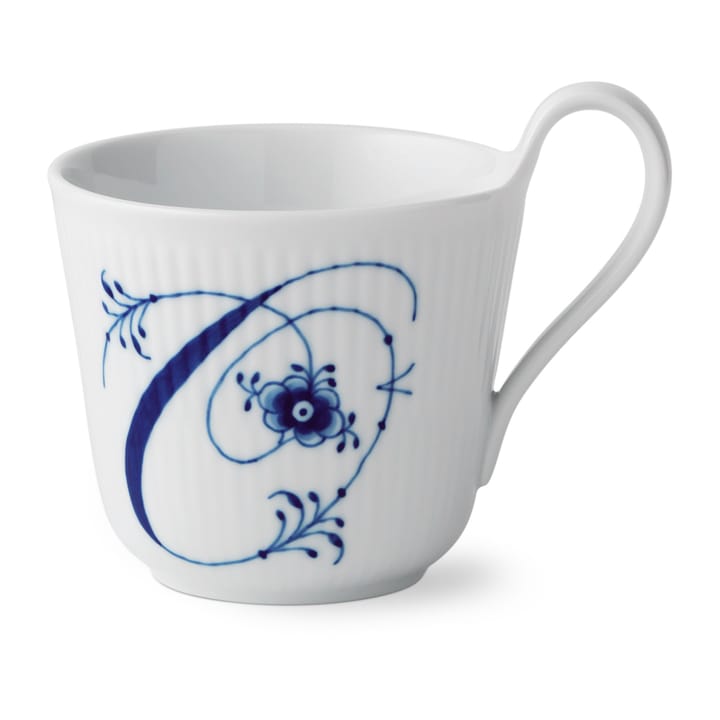 Blue Fluted Plain Alphabet -muki 33 cl - O - Royal Copenhagen