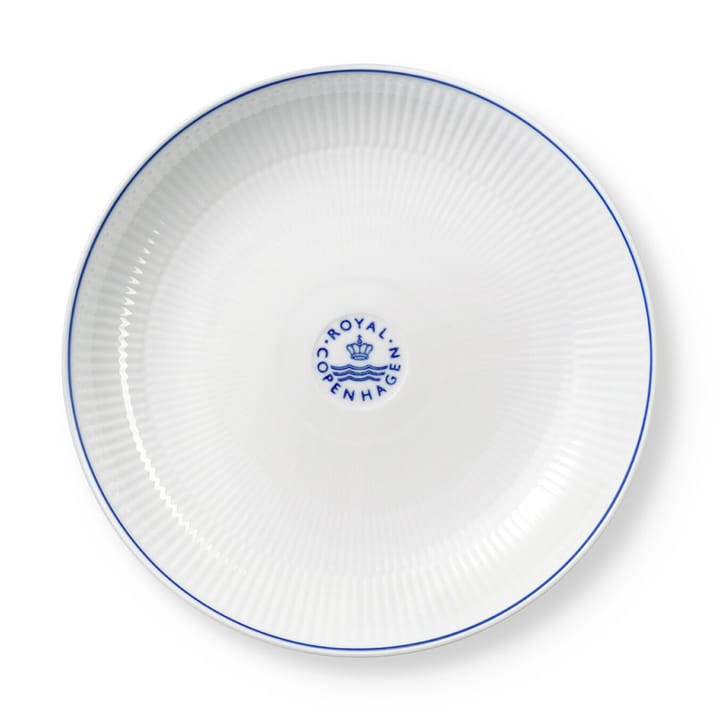 Blueline kulho matala Ø 25 cm, Valkoinen-sininen Royal Copenhagen