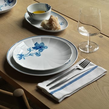 Blueline leipälautanen ovaali 23 cm - Valkoinen-sininen - Royal Copenhagen