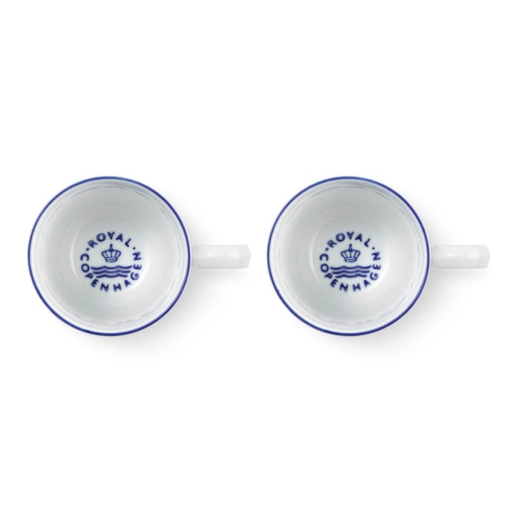 Blueline muki 28 cl, 2-pakkaus, Valkoinen-sininen Royal Copenhagen