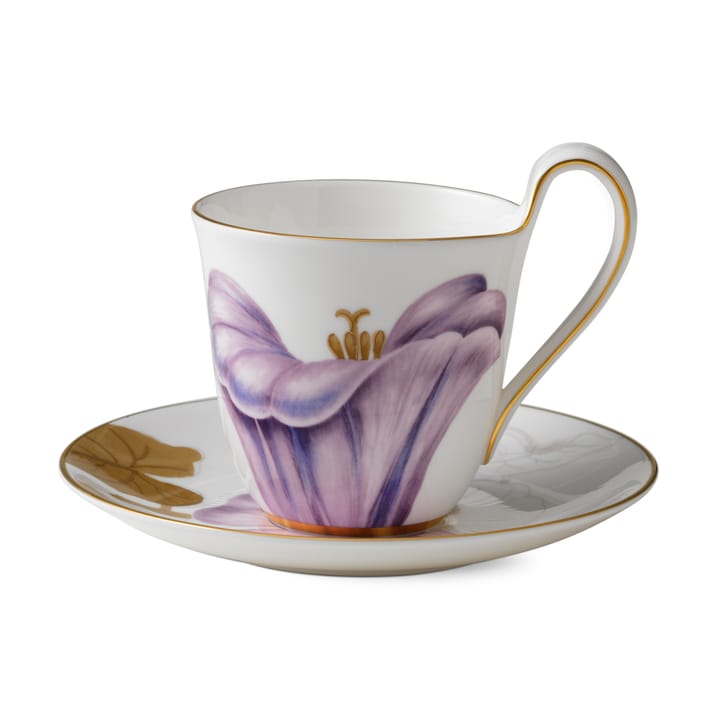 Flora kuppi ja aluslautanen - kukka päivälle - Royal Copenhagen