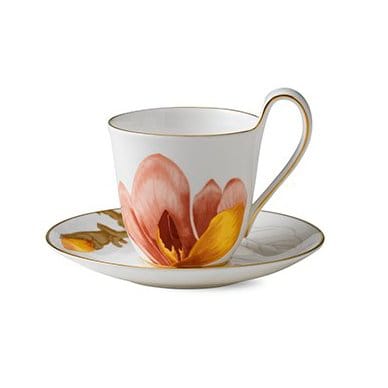 Flora kuppi ja aluslautanen - magnolia - Royal Copenhagen