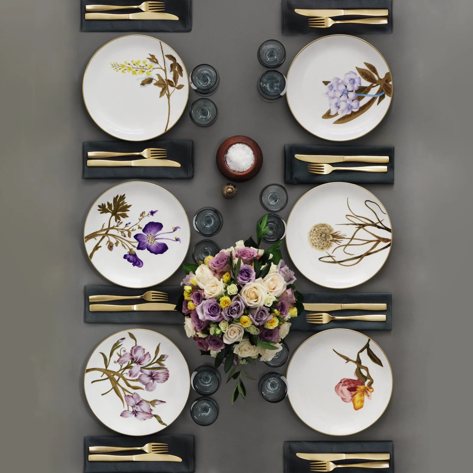 Flora lautanen Ø 22 cm, iiris Royal Copenhagen