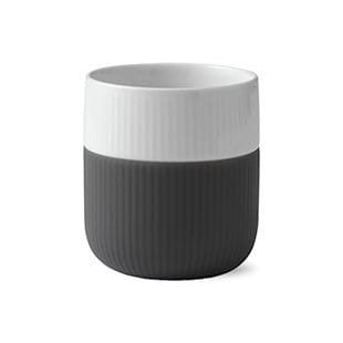 Fluted Contrast muki - anthracite (harmaa) - Royal Copenhagen