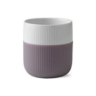 Fluted Contrast muki - heather (kanervanpunainen) - Royal Copenhagen