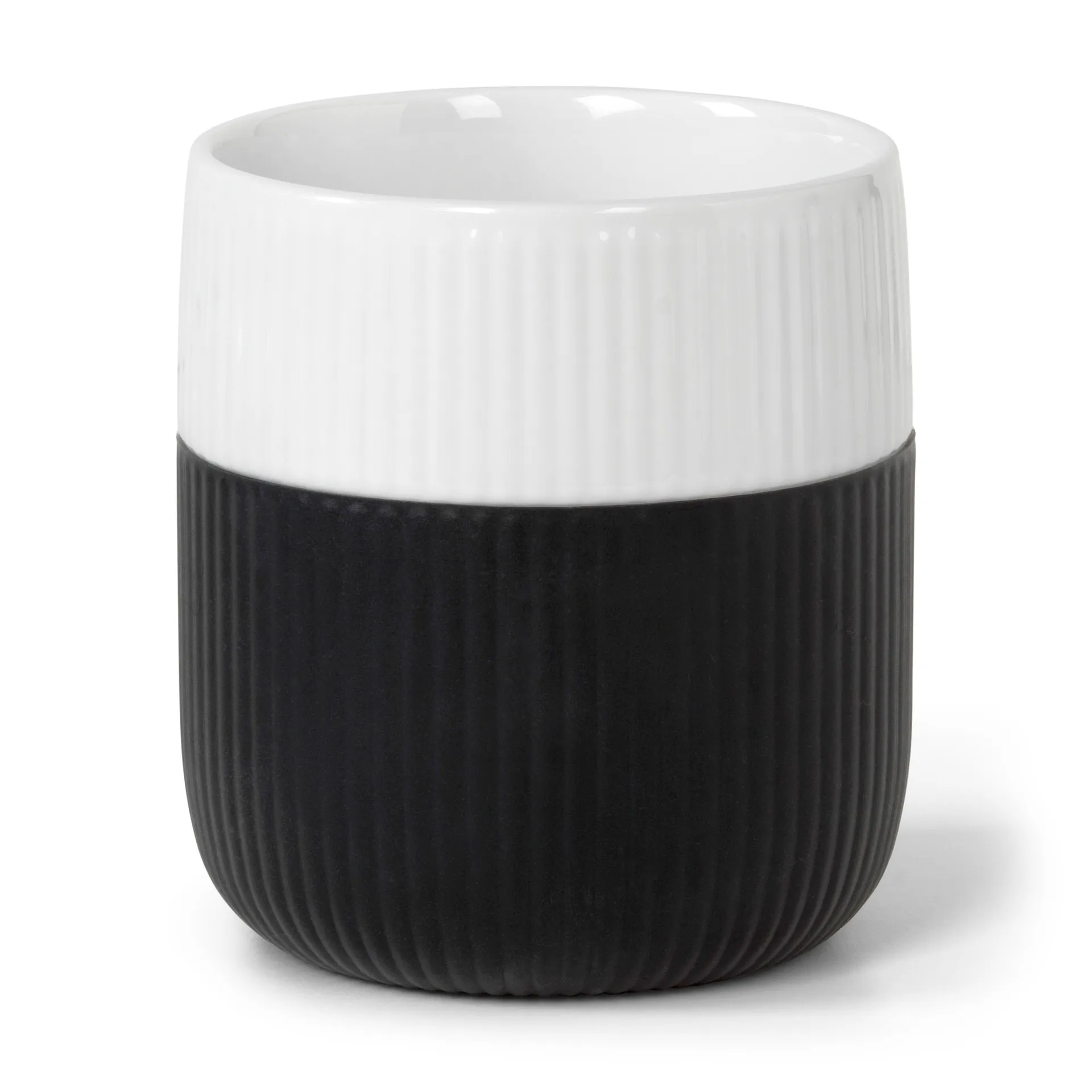 Fluted Contrast muki, Jet Royal Copenhagen
