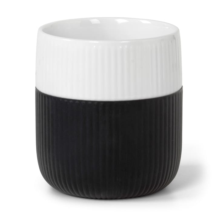 Fluted Contrast muki - Jet - Royal Copenhagen