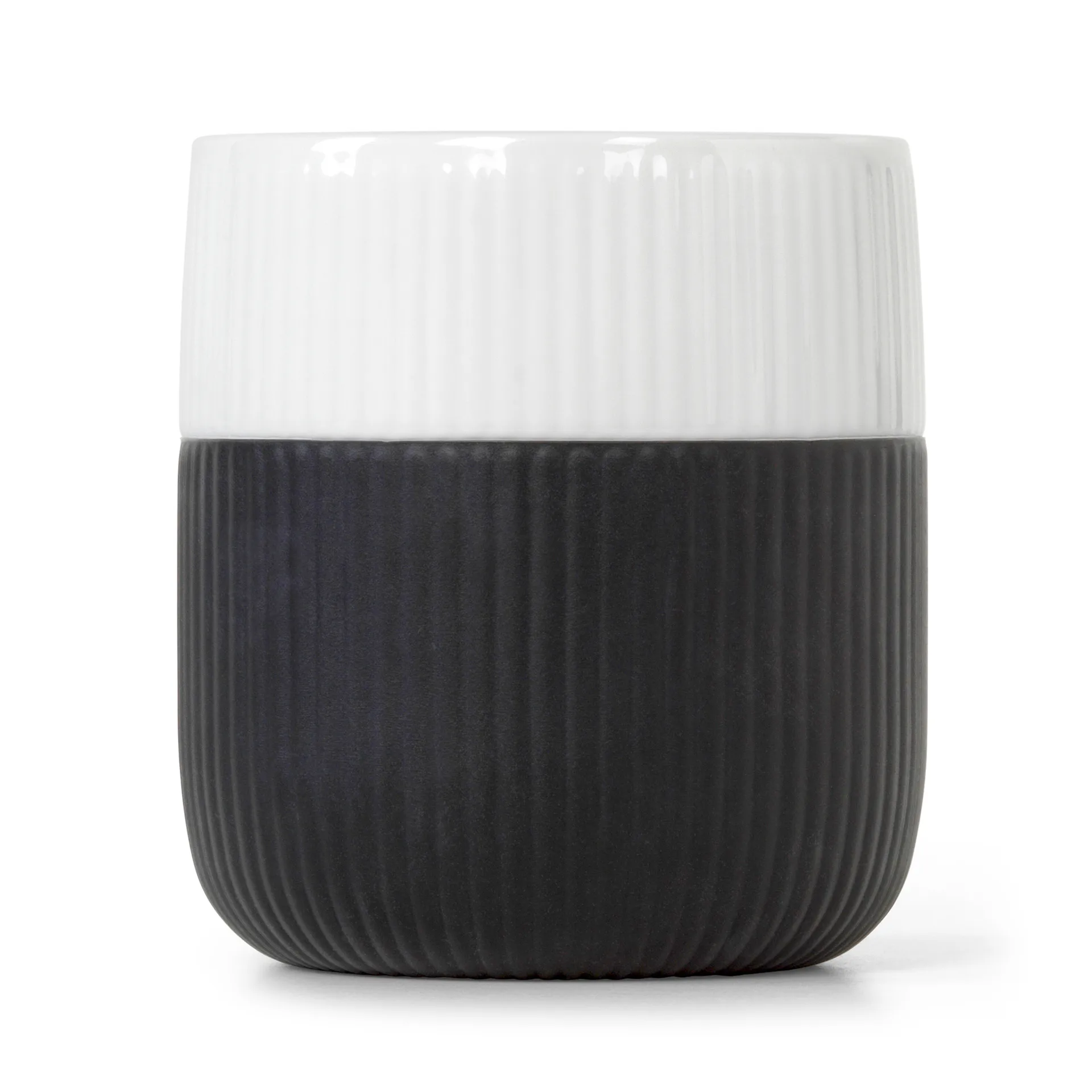 Fluted Contrast muki, Jet Royal Copenhagen