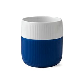 Fluted Contrast muki - mega blue (tummansininen) - Royal Copenhagen