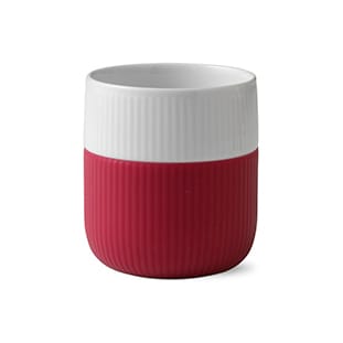 Fluted Contrast muki - raspberry (vadelmanpunainen) - Royal Copenhagen