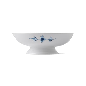 Musselmalet aaltopintainen jalallinen kulho Ø 17 cm - Valkoinen-sininen - Royal Copenhagen