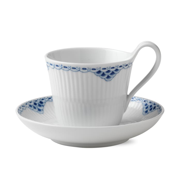 Princess kuppi ja aluslautanen - 25 cl - korkea korva - Royal Copenhagen