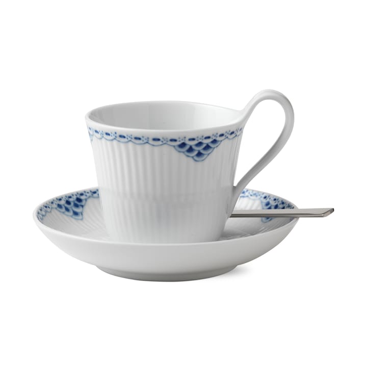 Princess kuppi ja aluslautanen, 25 cl - korkea korva Royal Copenhagen