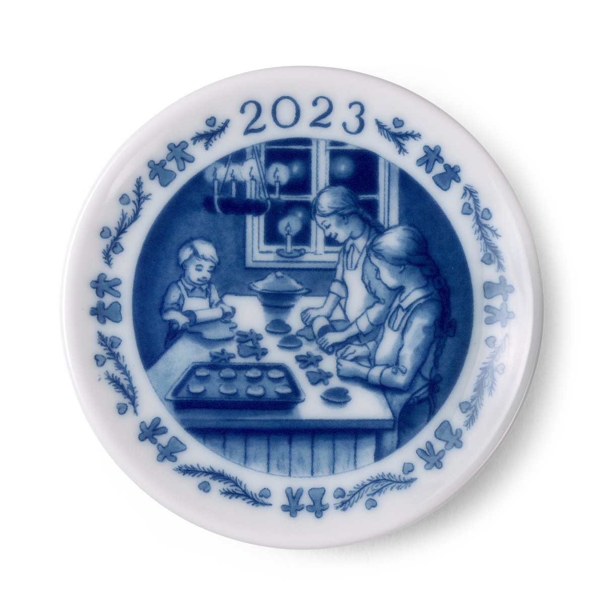 Royal Copenhagen Collectibles -plaketti 2023 Joululeivonnainen 8,5 cm