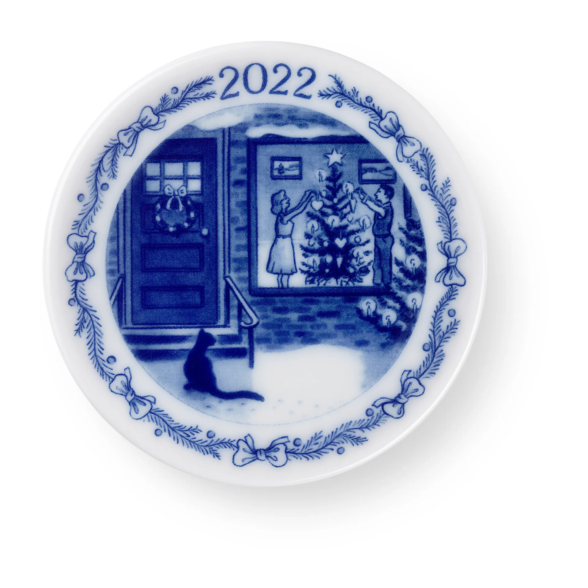 Royal Copenhagen joululaatta 2022, valkoinen Royal Copenhagen