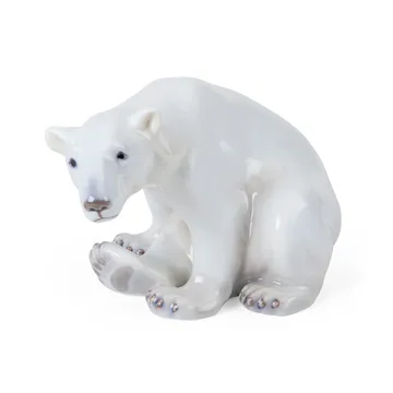 Royal Copenhagen koriste istuva jääkarhu - 12 cm - Royal Copenhagen