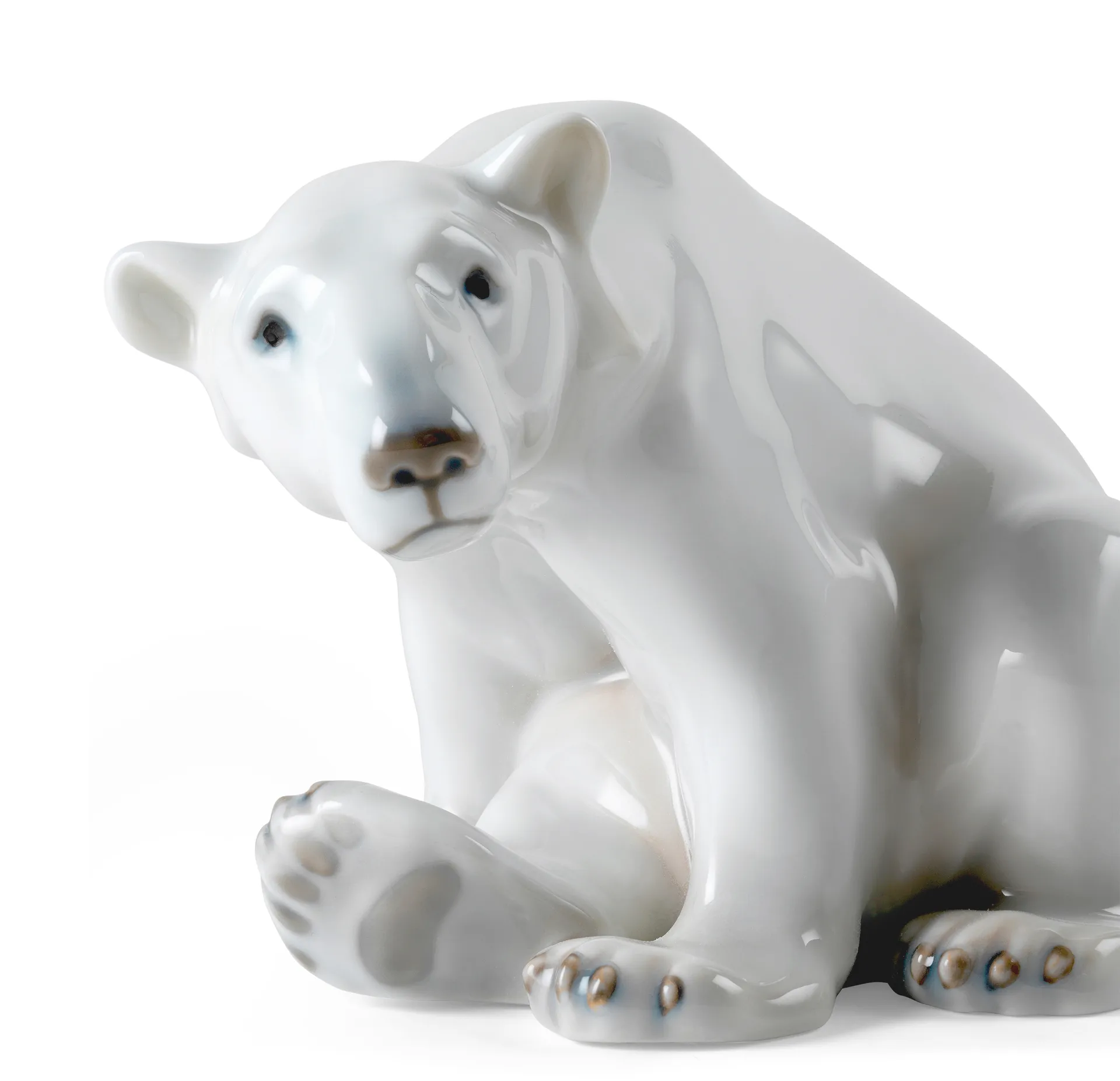 Royal Copenhagen koriste istuva jääkarhu, 12 cm Royal Copenhagen