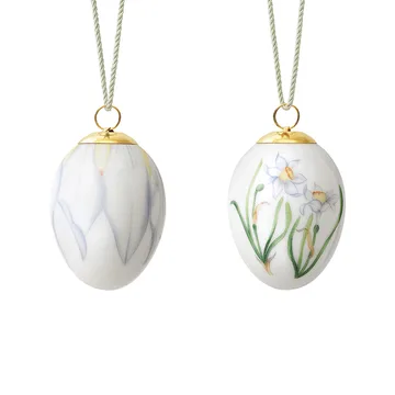 Royal Copenhagen -pääsiäismuna 2022 6 cm 2 osaa - Runoilijan pääsiäislilja nuppu & terälehti - Royal Copenhagen