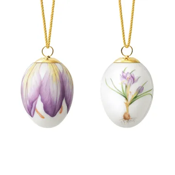 Royal Copenhagen -pääsiäismuna 2022 6 cm 2 osaa - Violetti krookus nuppu & terälehti - Royal Copenhagen