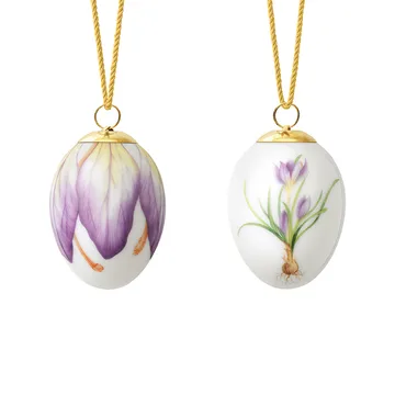 Royal Copenhagen -pääsiäismuna 2022 6 cm 2 osaa - Violetti krookus nuppu & terälehti - Royal Copenhagen