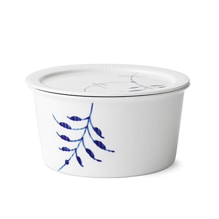 Sininen Mega Riflet kulho kannella, 100 cl Royal Copenhagen