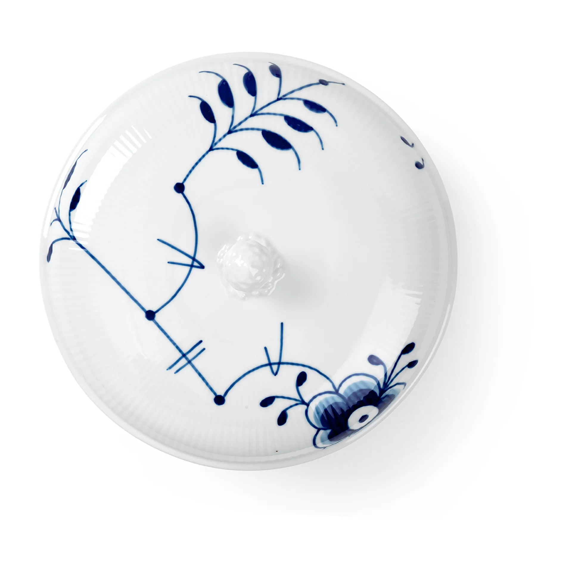 Sininen Mega Riflet kulho kannella, 130 cl Royal Copenhagen