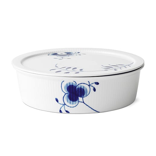 Sininen Mega Riflet kulho kannella, 145 cl Royal Copenhagen