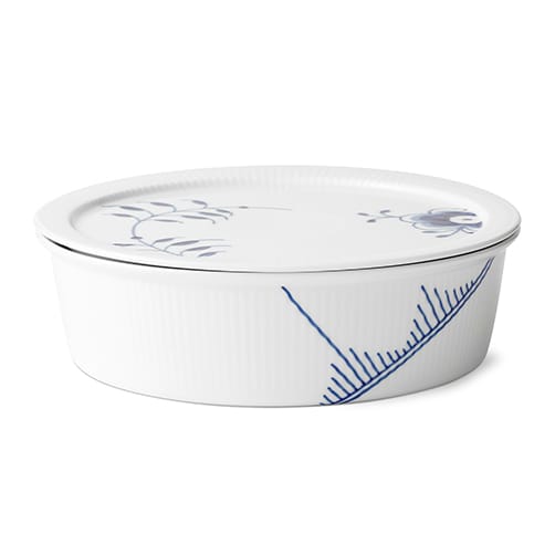 Sininen Mega Riflet kulho kannella, 145 cl Royal Copenhagen