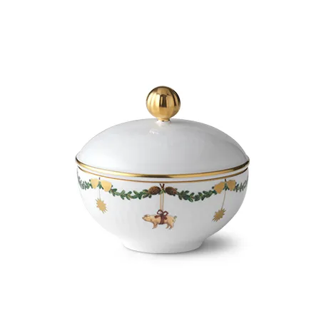 Star Fluted Christmas -kannellinen sokerikko, 15 cl Royal Copenhagen