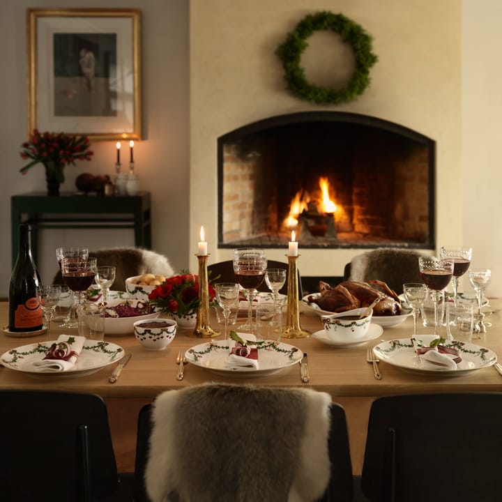 Star Fluted Christmas kastikekulho ja aluslautanen, 43 cl Royal Copenhagen