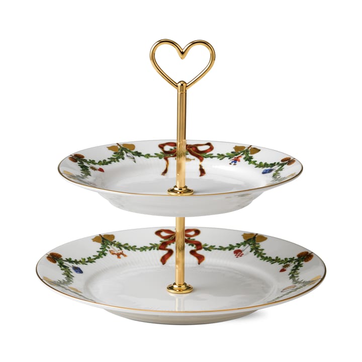 Star Fluted Christmas kerroslautanen, 23 cm Royal Copenhagen