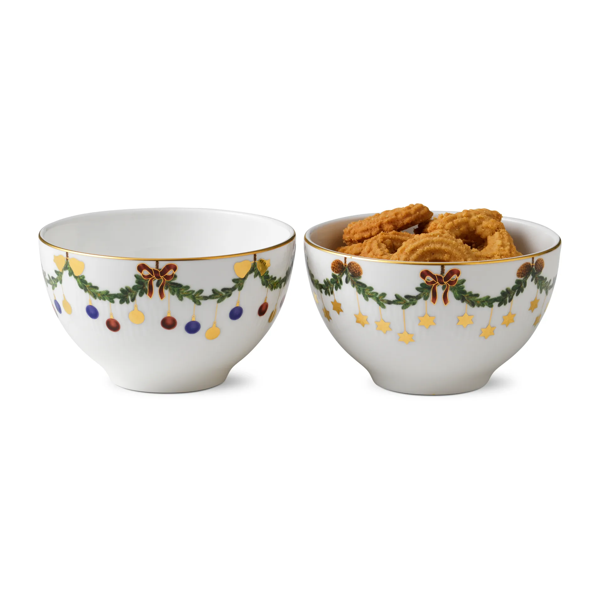 Star Fluted Christmas kulho 2 kpl, 30 cl Royal Copenhagen