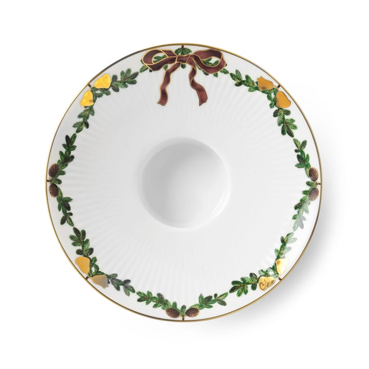 Star Fluted Christmas lämpökynttilänpidike Ø15,5 cm, Valkoinen Royal Copenhagen
