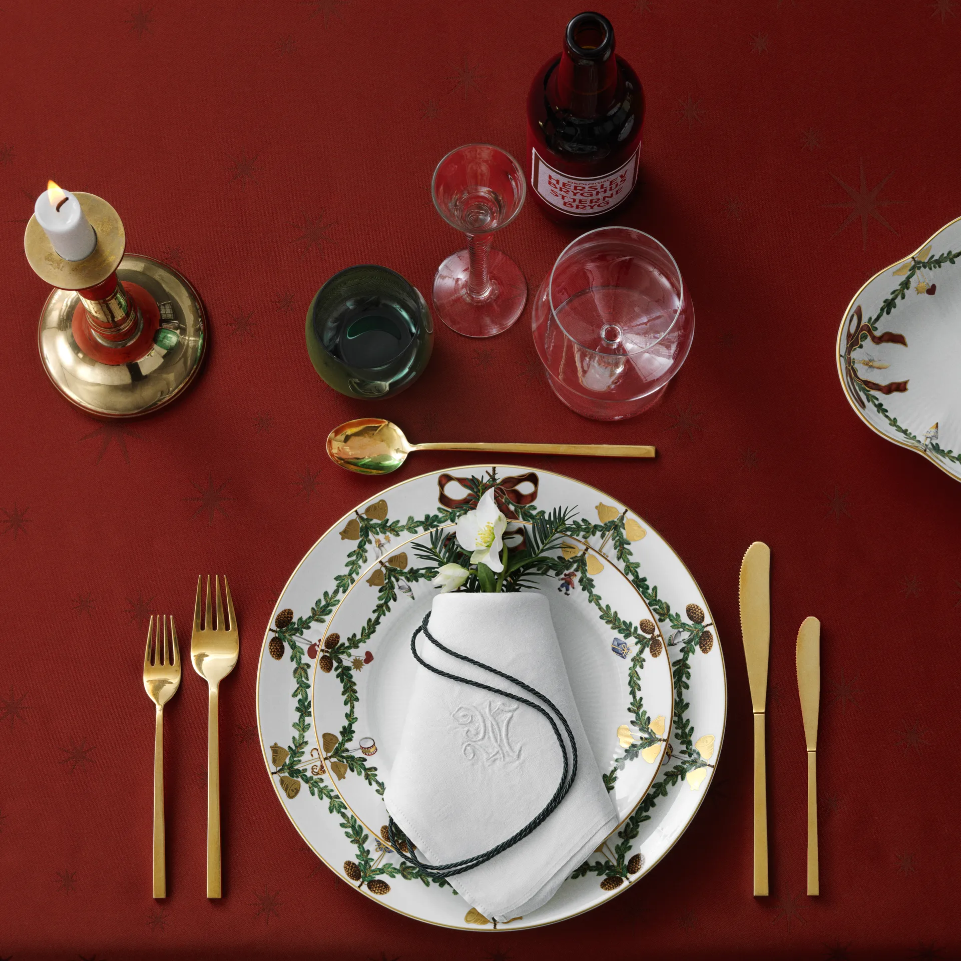 Star Fluted Christmas lautanen, Ø 19 cm Royal Copenhagen