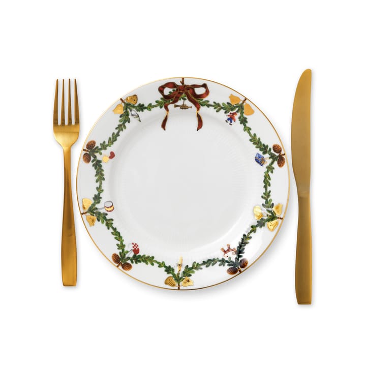 Star Fluted Christmas lautanen, Ø 22 cm Royal Copenhagen